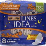 Assorbenti Lines Idea Ultra Notte con Ali x8