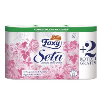 CARTA IGIENICA FOXY SETA X4+2