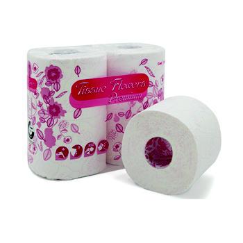 CARTA IG.TISSUE FLOWERS X 4