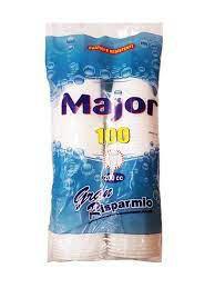 BICCHIERI BIANCHI IN PLASTICA MAJOR CC200X100